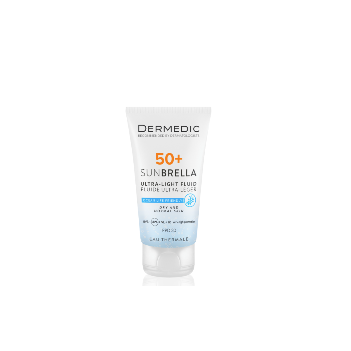 DERMEDIC SUNBRELLA ECRAN SPF50+ PEAUX NORMALES A SECHES 40ML DERMEDIC