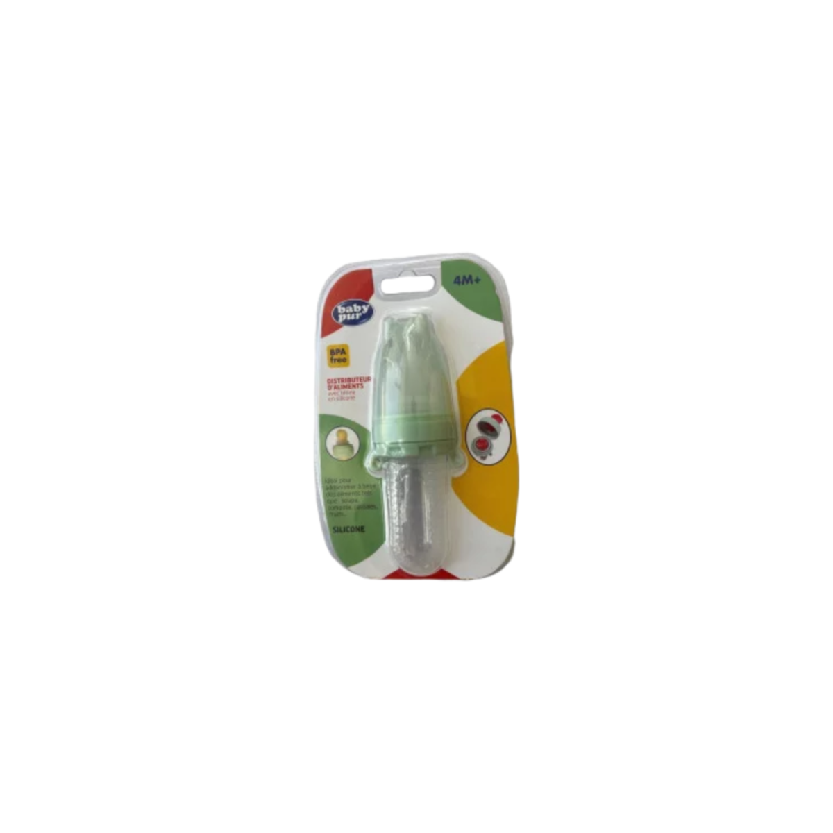 BABY PUR GRIGNOTEUR CUILLERE SILICONE 4M+