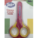 BABY PUR CISEAUX A BOUTS RONDS 0m+ ROSE-BLEU