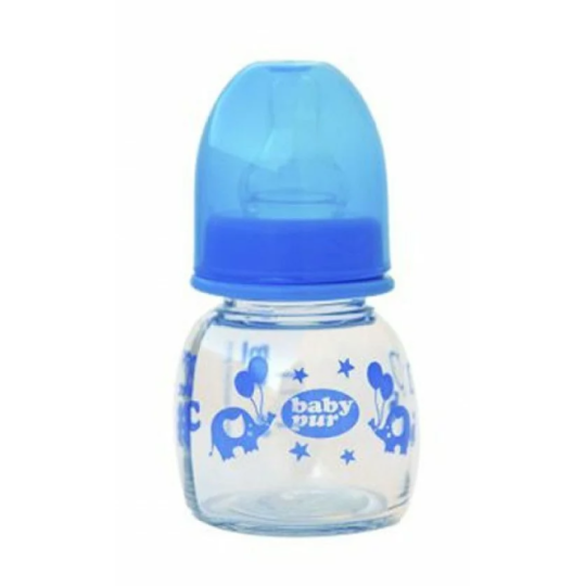 BABY PIT MICRO BIBERON EN VERRE  60ML ROUGE-BLEU