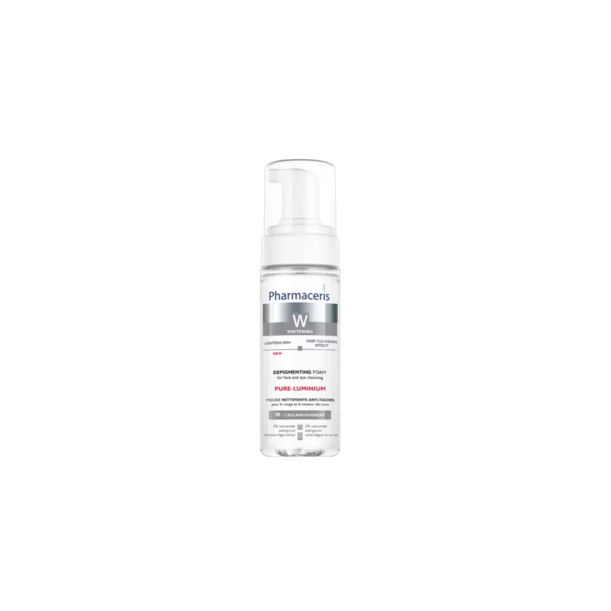 PHARMACERIS W PURE LUMINIUM MOUSSE NETTOYANTE ANTI TACHES 150ML