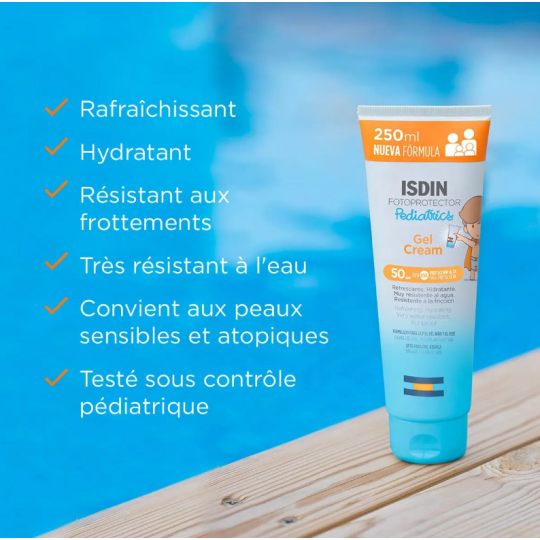 ISDIN PHOTOPROTECTEUR GEL CREME KIDS SPF 50 250 ML